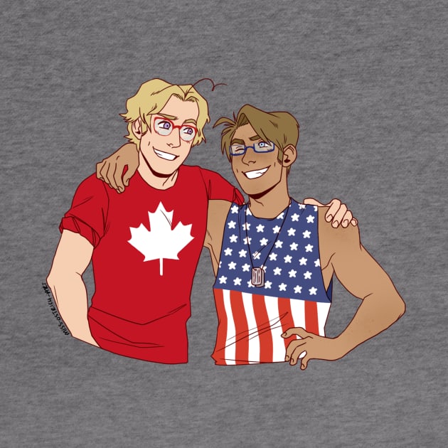 American and Canadian Idiots by MissOstrich